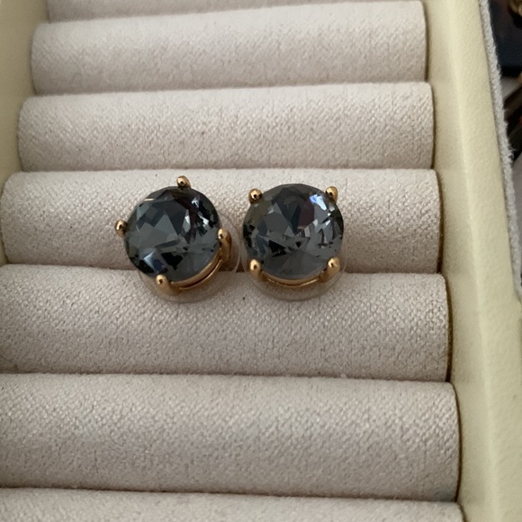Kate Spade Smoke Gray Earrings - Picture 2 of 10